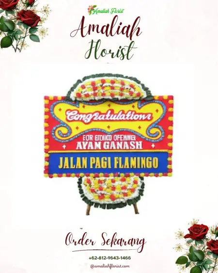 Sewa Papan Bunga Tulang Bawang Baru